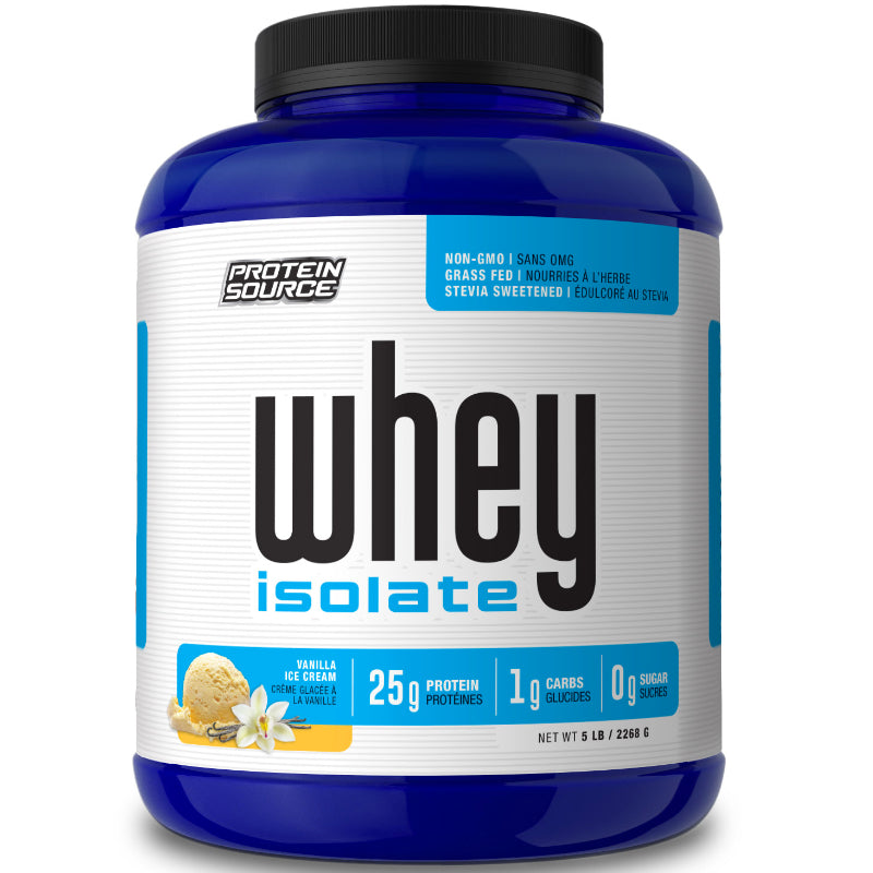 Buy Now! Protein Source Whey Isolate (5 lbs) Vanilla Ice Cream. Whey Protein is the ideal option for vegetarians and individuals with gluten intolerance.