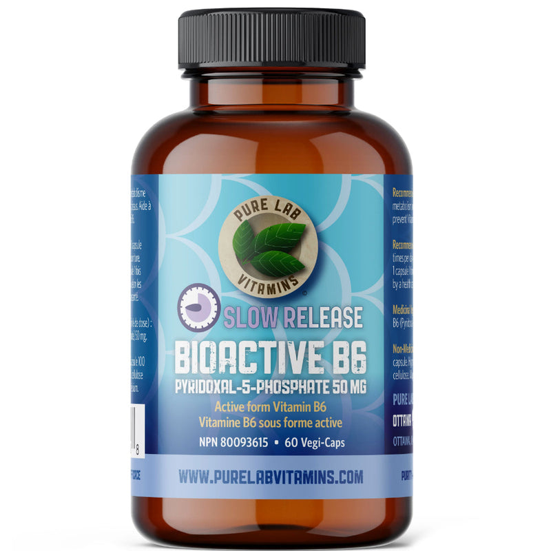 Buy Now! Pure Lab Vitamins | Bioactive B6 (60 caps). Vital for protein and neurotransmitter production (Serotonin and GABA), the immune system, oxygen-hungry muscle cells and red blood cells.