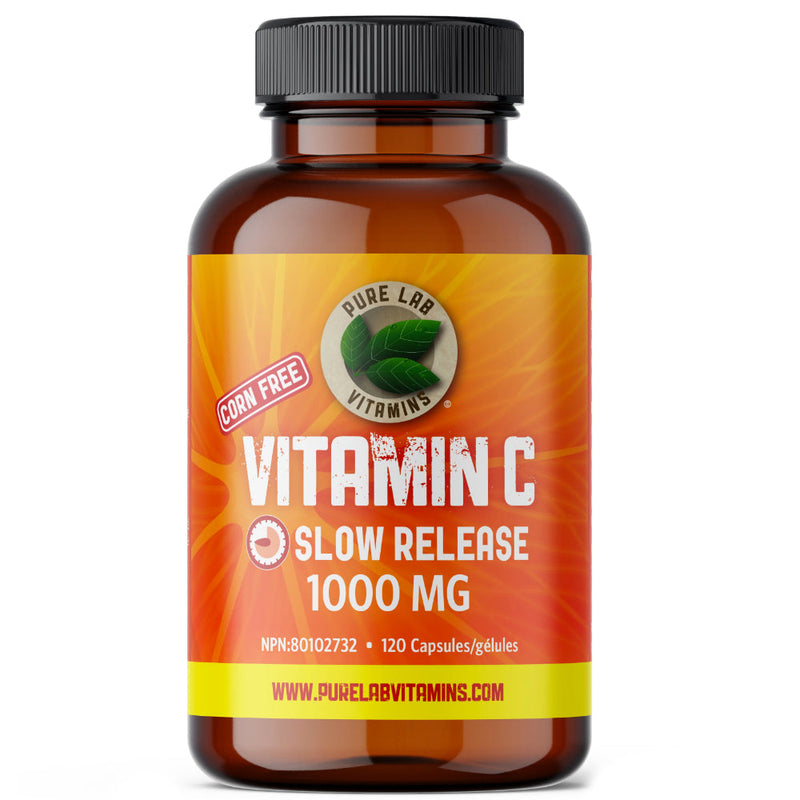 Pure Lab Vitamins | Vitamin C 1000 Mg (120 Caps) Slow Release