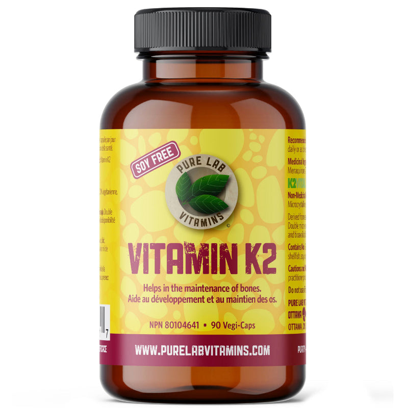Buy Now! Pure Lab Vitamins Vitamin K2 (90 caps). Helps in the support and maintenance of Cardiovascular Health and more!