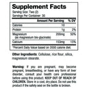 Raw Nutritional Magnesium Bisglycinate (60 Vegi-Caps) supplement facts of ingredients. For people with a sensitive stomach, Magnesium Bisglycinate is the most gentle to digest and is absorbed in different areas of your gut.