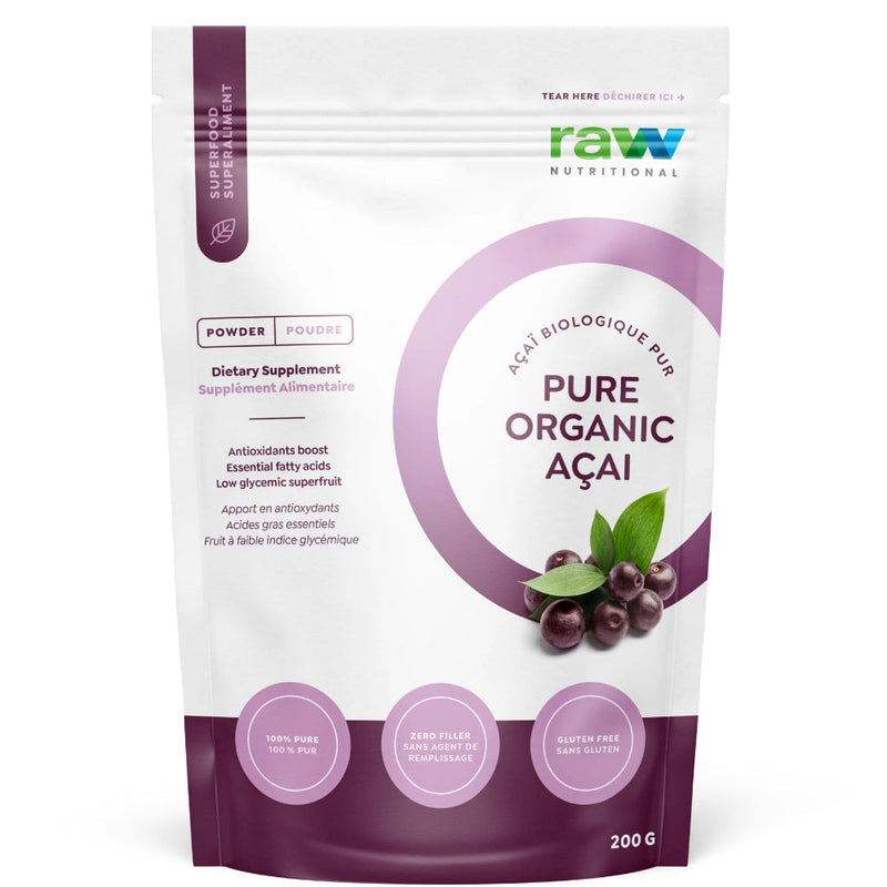 Buy Now! Raw Nutritional Pure Organic Acai Powder (200 g). It is called a superfood because of its anti-aging and weight loss properties as it has high antioxidant properties, even higher than cranberries, blackberries, raspberries, strawberries, or blueberries.