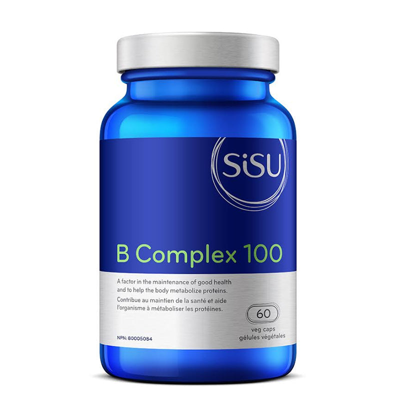 Buy Now! SISU B Complex 100 (60 caps). B vitamins support liver detoxification, healthy cholesterol levels, adrenal function, hormone balance and helps with stress & migraines.