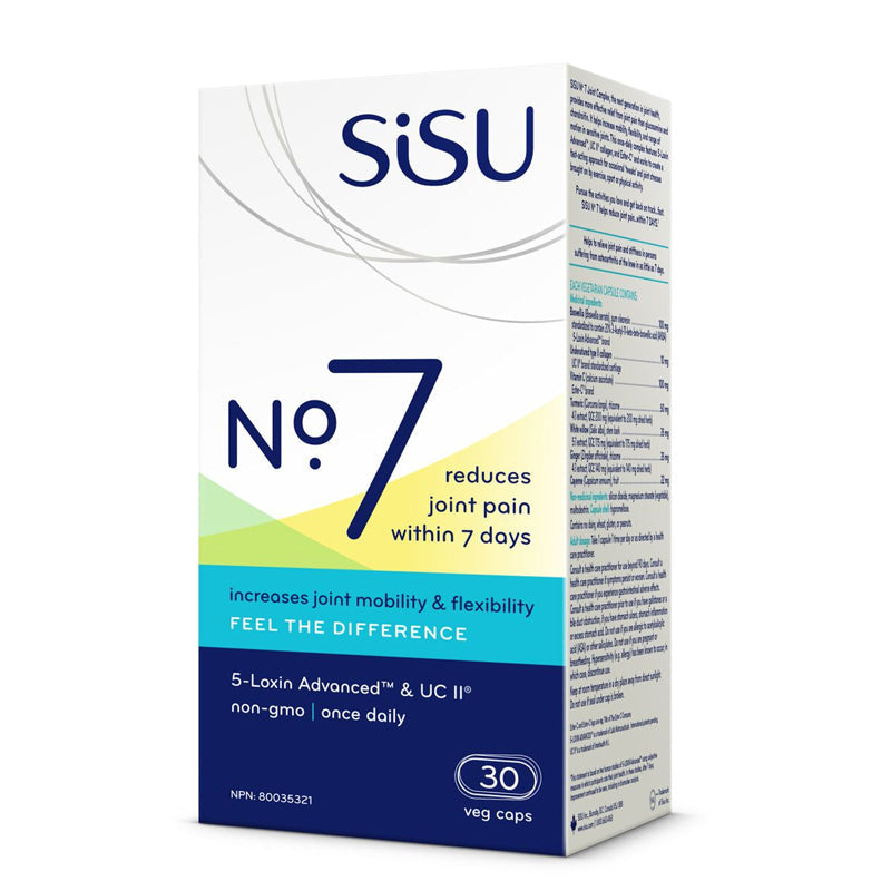 Buy Now! SISU No. 7 (30 Vcaps) | Reduce Joint Pain in 7 Days / 1-A-Day Formula. SISU No. 7 Joint Complex is the next generation alternative after glucosamine to increase mobility, flexibility, and range of motion in sensitive joints.