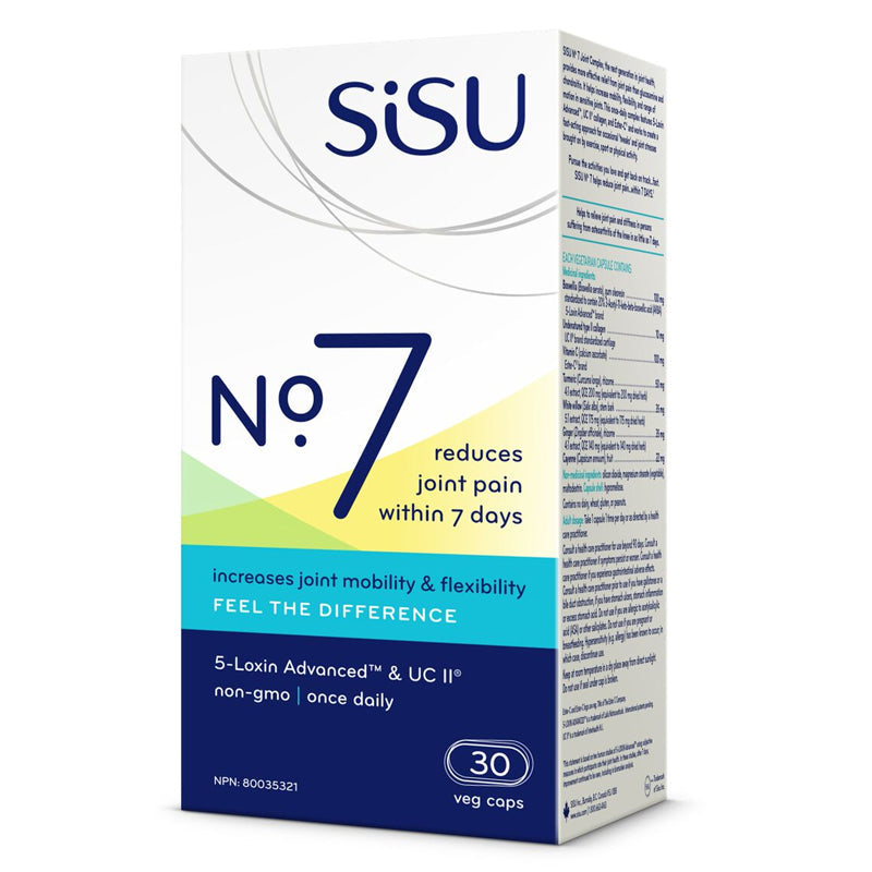 Buy Now! SISU No. 7 (90 Vcaps) | Reduce Joint Pain in 7 Days / 1-A-Day Formula. SISU No. 7 Joint Complex is the next generation alternative after glucosamine to increase mobility, flexibility, and range of motion in sensitive joints.