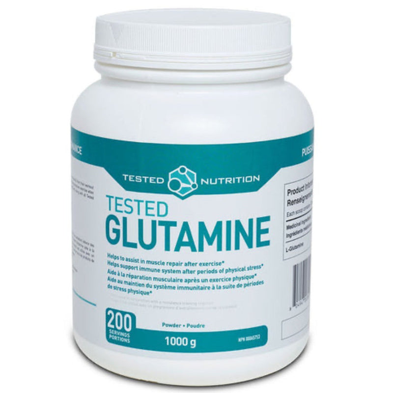 Buy Now! Tested Nutrition L-Glutamine. Tested Nutrition Pharmaceutical Grade Glutamine provides recovery after training and enhances the immune system which can be compromised during intense exercise.