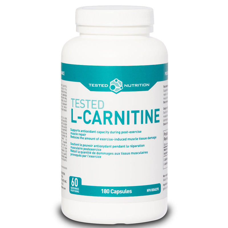 Buy Now! Tested Nutrition L-Carnitine (180 caps). Tested L-Carnitine contains 100% pure L-Carnitine Tartrate and is a great source of antioxidants for the maintenance of good health.