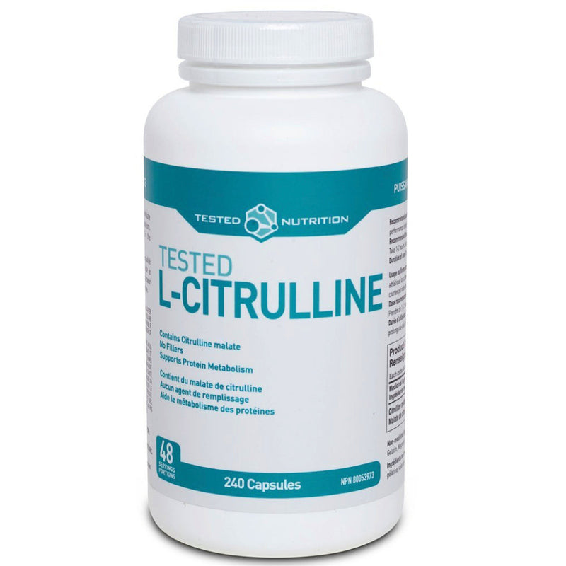 Buy Now! Tested Nutrition L-Citrulline (240 caps). Because Citrulline is a precursor of Arginine, it can aid in the maintenance of healthy Arginine levels.