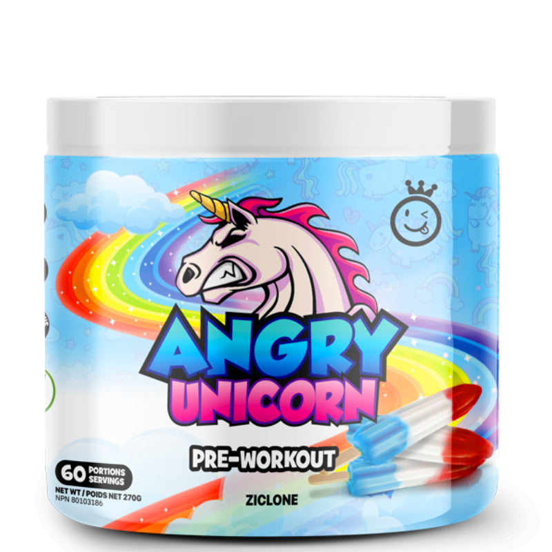 Buy Now! Yummy Sports Angry Unicorn (60 servings) Ziclone. Comprised of dynamic and unique sensory ingredients, this pre-workout delivers great focus, and clean energy. Angry Unicorn’s formula make it an optimal pre-workout for mobility, sports, circuit training, and repetitive movements.