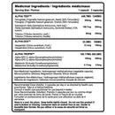 Advanced Genetics Alpha (90 caps) supplement facts of ingredients. ALPHA is clinically proven to boost testosterone, growth hormone and libido levels. Testosterone is the key anabolic hormone responsible for rapid muscle growth and elevated libido.