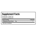 Allmax Nutrition Glutamine Powder 400 g supplement facts of ingredients.  L-Glutamine to help with recovery and Immune function.
