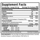 Allmax Nutrition AminoCore 90 Servings BCAA powder amino drink ingredients panel and supplement facts