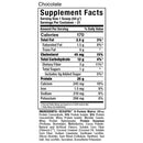 Allmax Nutrition Hexapro 2 lbs Chocolate Supplement Facts of ingredients.