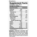 Allmax Nutrition Isoflex 2 lbs Strawberry protein powder supplement facts of ingredients.
