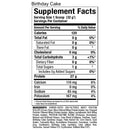 Allmax Nutrition isoflex 5 lbs Birthday Cake protein powder supplement facts of ingredients. Pure whey protein isolate with the most amazing taste!