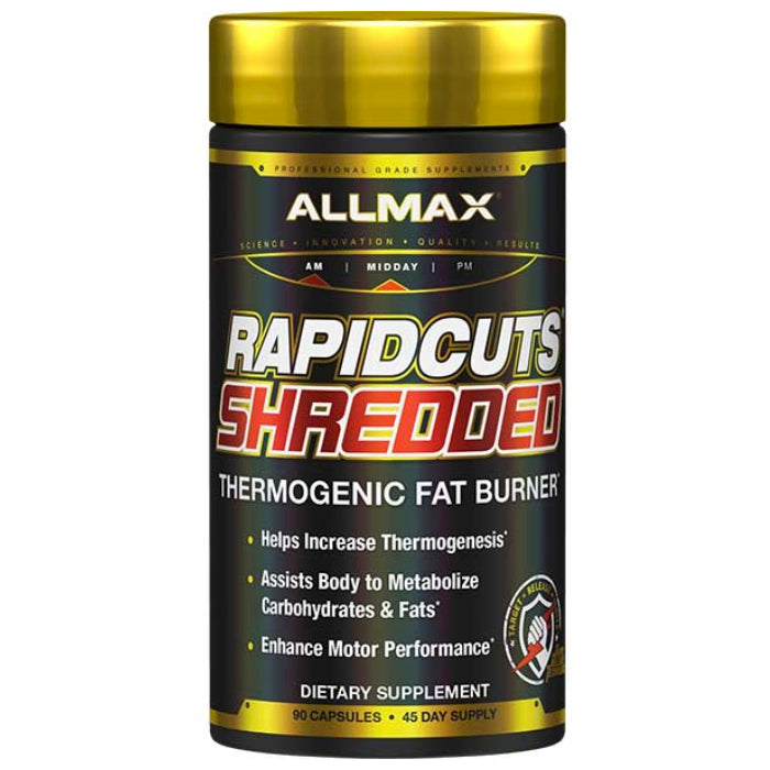 Buy Now! Allmax Nutrition Rapidcuts Shredded Thermogenic Fat Burner (90 capsules). Assists body to burn more calories and help with weight loss.