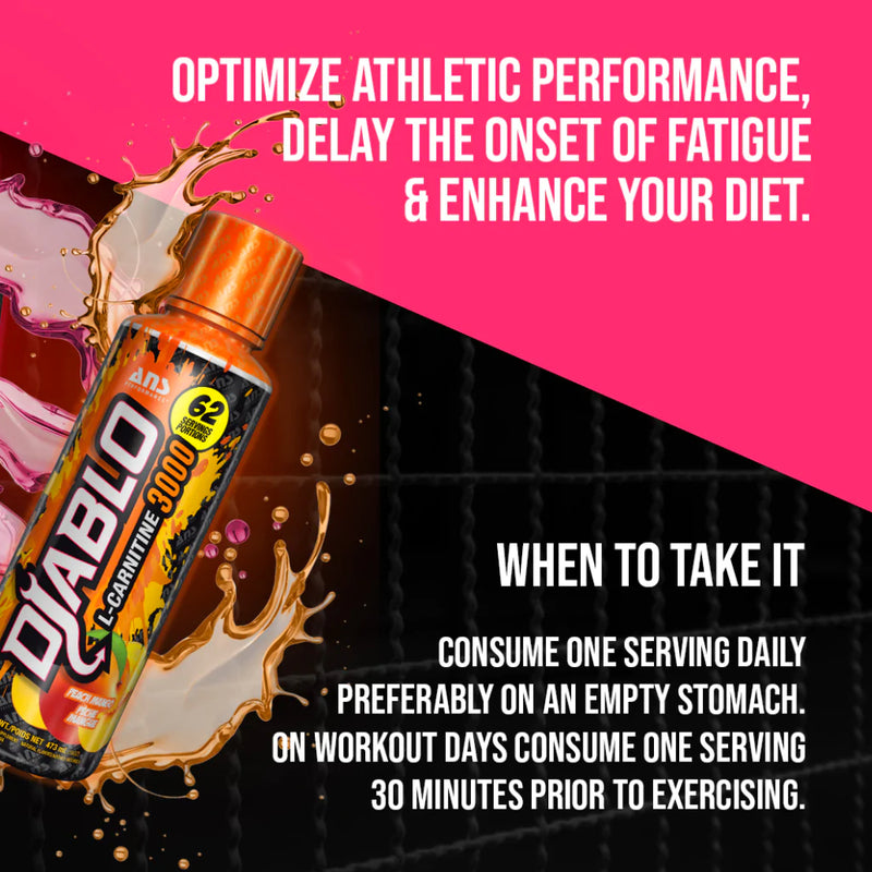 l carnitine diablo 3000 ANSPerformance It facilitates the transportation of fatty acids into the mitochondria to be used for energy and has been shown to aid in muscle preservation during training l carnitine 3000 ingredients Ans