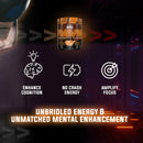 ANS Performance RAVE (60 servings) social media image of rave pre-workout. RAVE Pre-Workout is unbridled energy and unmatched mental enhancement. Workouts are more intense, big projects become child's play, exams wilt under your powerful pen and games yield to your enhanced reaction time.