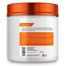 Ballistic Labs Beta-Alanine (400 g) bottle with directions. Taking beta-alanine daily significantly improved exercise performance and power.