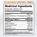 Ballistic Labs DRY Scoop (40 servings) supplement facts of ingredients. We know you want to feel your pre workout as fast as humanly possible, so we delivered the fastest, craziest, strongest pre on the market!