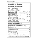 Daryl's Performance Bars Cinnamon Bun (box) supplement facts of ingredients. With 21g of high-quality whey protein and only 4g of sugar, our Cinnamon Bun protein bars deliver the goods, along with the rich and always satisfying “sweet meets spice” flavour of the classic bakery indulgence.