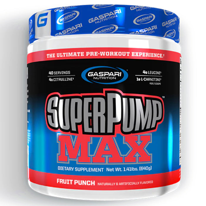 Buy Now! Gaspari Nutrition SuperPump Max (40 servings) Fruit Punch. Super Pump Increases Endurance Capacity, Fights Muscle Soreness and Fatigue, Enhances Nitric Oxide Levels and Vasodilation.