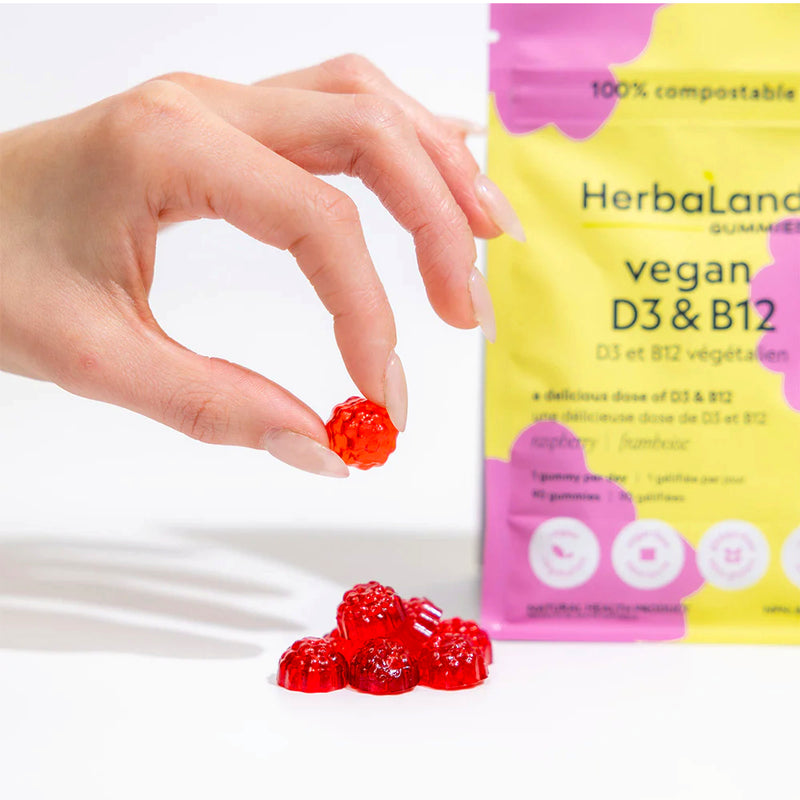 HerbaLand Vegan D3 & B12 (90 Gummies)