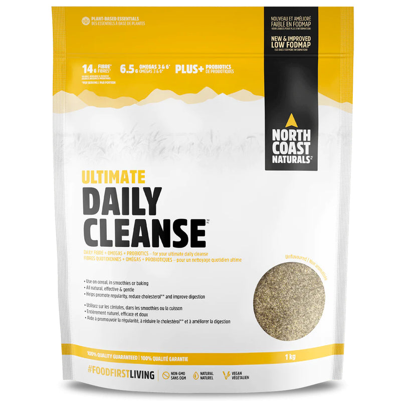 Buy Now! North Coast Naturals Ultimate Daily Cleanse (1 kg). Get your Daily Fibre + Omegas + Probiotics all-in-one.