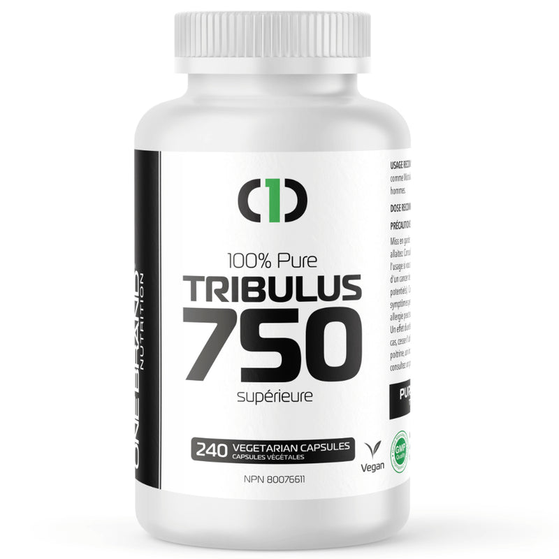 Buy Now! One Brand Nutrition Tribulus 750 (240 Caps) | 100% Pure Tribulus Terrestris | Tribulus Terrestris is a potent natural testosterone enhancer. Studies show that it works very well for increasing sex drive too! 