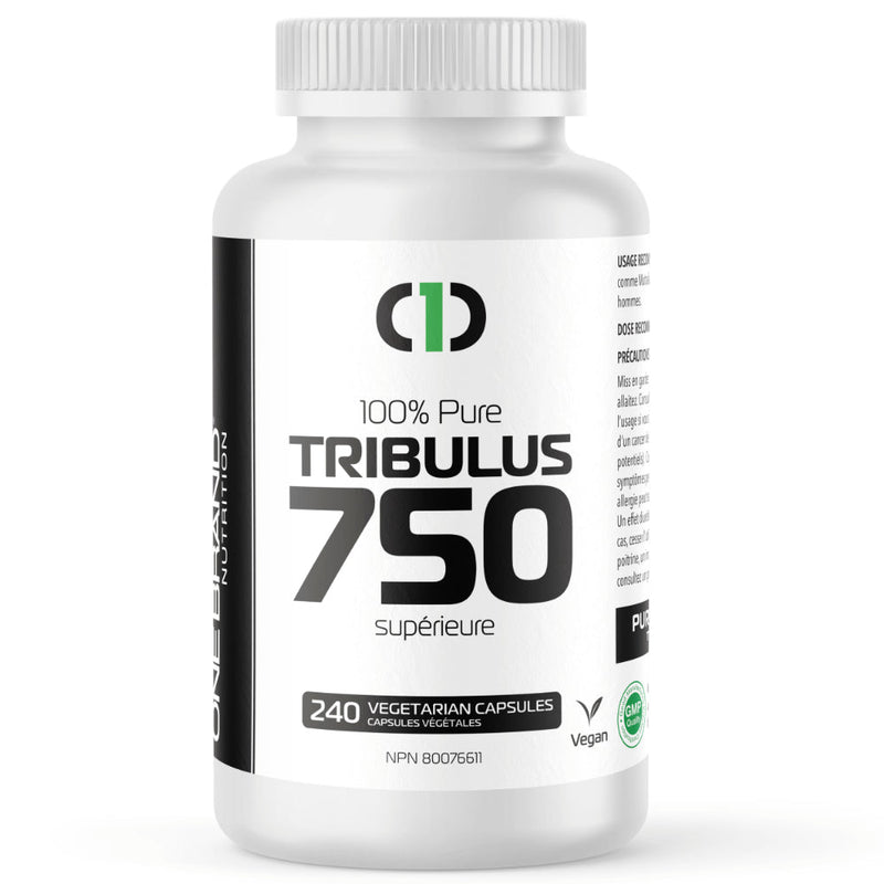 Buy Now! One Brand Nutrition Tribulus 750 (240 Caps) | 100% Pure Tribulus Terrestris | Tribulus Terrestris is a potent natural testosterone enhancer. Studies show that it works very well for increasing sex drive too! 