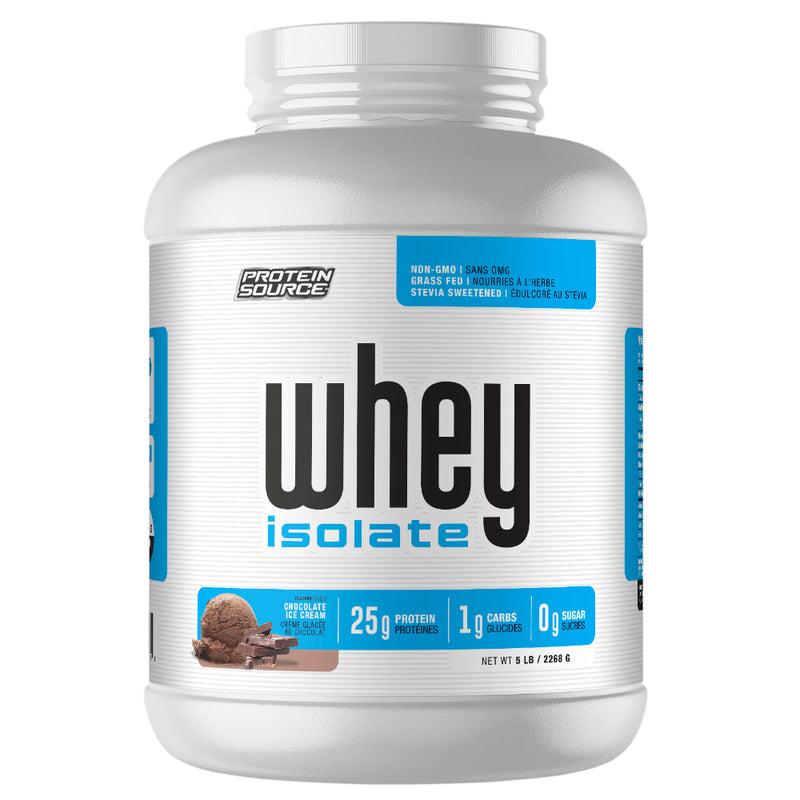 Buy Now! Protein Source Whey Isolate (5 lbs) Chocolate Ice Cream. Whey Protein is the ideal option for vegetarians and individuals with gluten intolerance.