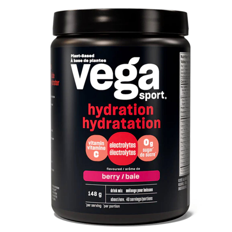 Buy Now! Vega Sport Hydrator (40 servings) Berry. A natural, alkaline-forming drink mix, free from sugar and artificial sweeteners, Vega Sport Electrolyte Hydrator is formulated with all the essential electrolytes your body needs to stay hydrated during workouts.