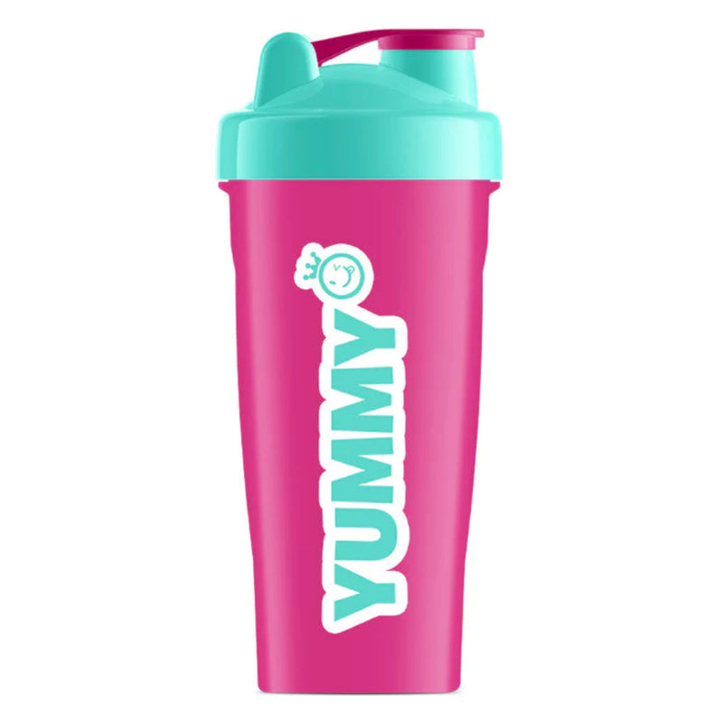Buy Now! Yummy Sports Shaker Cup. Equipped with a mixing ball, 100% leak-free, BPA-free, and a convenient finger loop for easy carrying, just scoop, shake and enjoy the best tasting supplements!